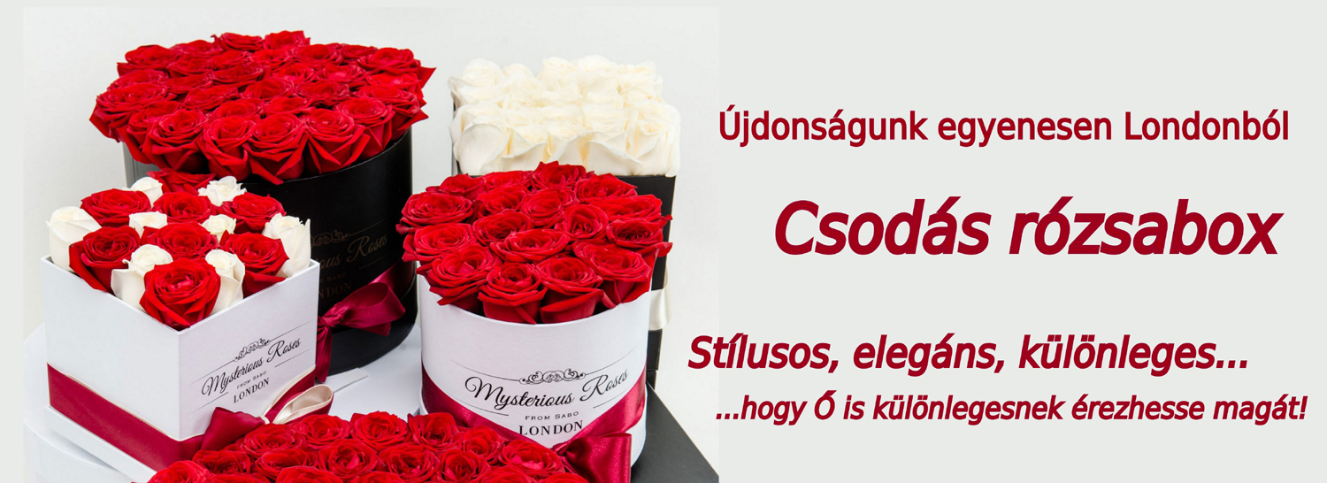 Csodás rózsabox - Virágküldés, igazi VIP ajándék