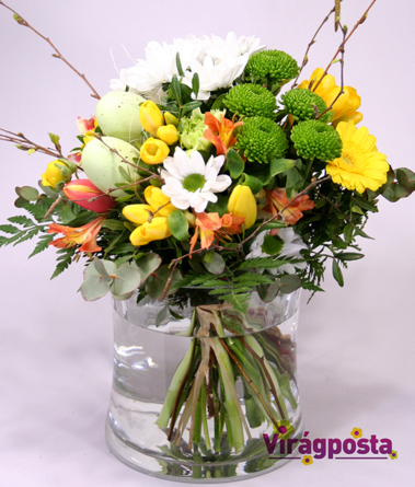Virágposta - Tavaszi csokor húsvéti hangulatban